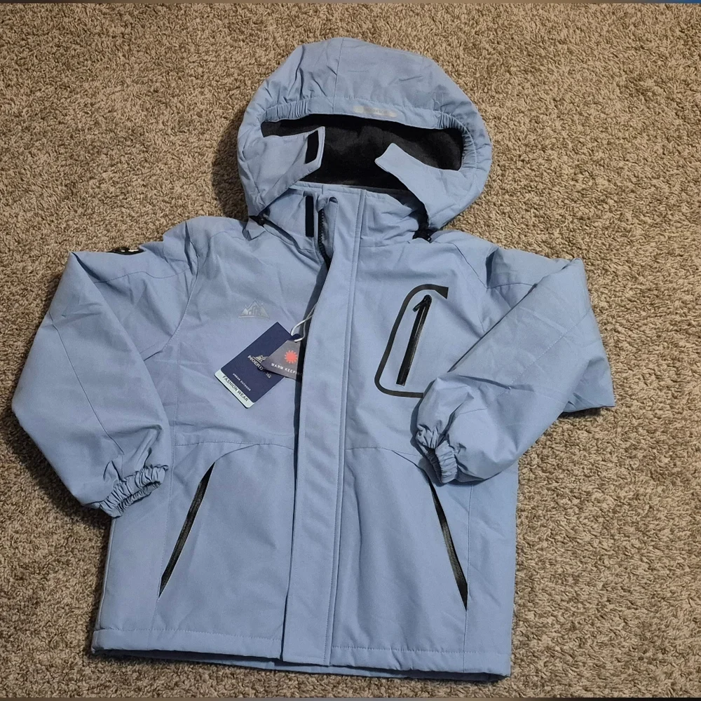 NWT MMOERDENG Kids Unisex Waterproof Ski/Snowboarding Winter Jacket Size 9/10 - Picture 6 of 13